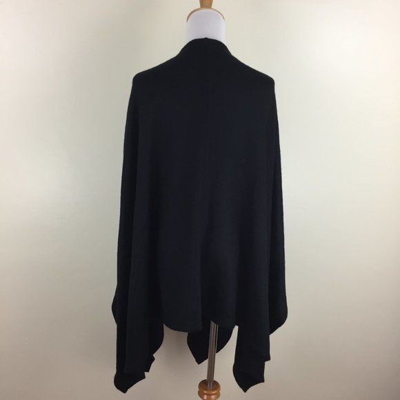 NWT ISABEL by Ingrid & Isabel Maternity Black Cozy Shawl Knit Open Cardigan O/S - Picture 7 of 7